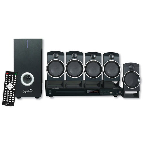 Supersonic  5.1 Channel DVD Home Theater System with USB Input and Karaoke Function