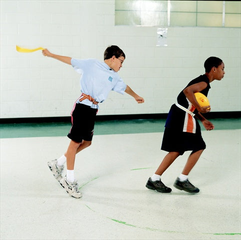 Adams 018783 Physical Education Vinyl Coated Replacement Universal Flag Football Belts- Red