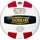 Tachikara SV5W-GOLD.SWB Gold Competition Premium Leather Volleyball - Scarlet-White-Black