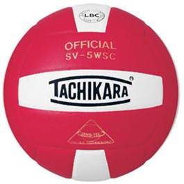 Tachikara SV5WSC.SCW Sensi-Tec Composite High Performance Volleyball - Scarlet-White