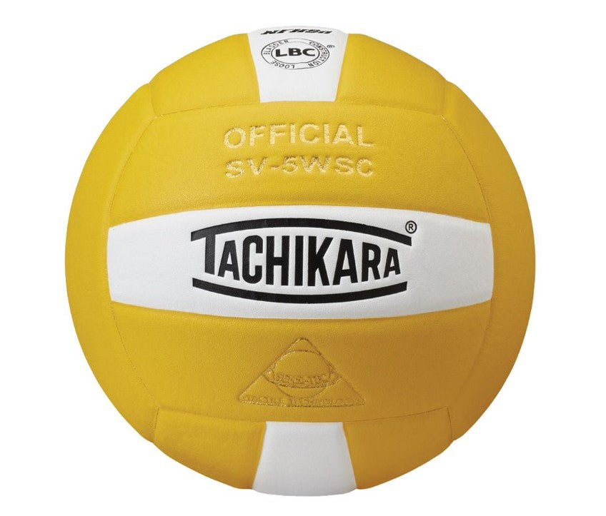 Tachikara SV5WSC.GDW Sensi-Tec Composite High Performance Volleyball - Gold-White-Dark Green