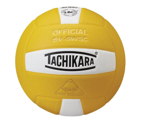 Tachikara SV5WSC.GDW Sensi-Tec Composite High Performance Volleyball - Gold-White-Dark Green