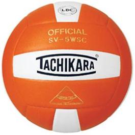 Tachikara SV5WSC.ORW Sensi-Tec Composite High Performance Volleyball - Orange-White