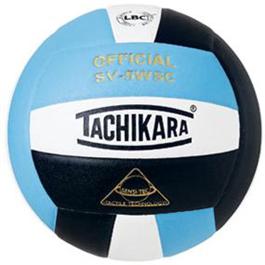 Tachikara SV5WSC.PBWB Sensi-Tec Composite High Performance Volleyball - Powder Blue-White-Black