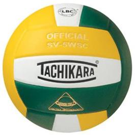 Tachikara SV5WSC.GWDG Sensi-Tec Composite High Performance Volleyball - Gold-White-Dark Green