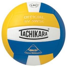 Tachikara SV5WSC.GWR Sensi-Tec Composite High Performance Volleyball - Gold-White-Royal