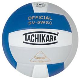 Tachikara SV5WSC.RWSL Sensi-Tec Composite High Performance Volleyball - Royal-White-Silver Gray