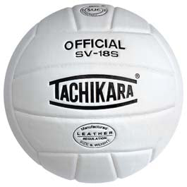 Tachikara SV18S Composite Leather Volleyball - White