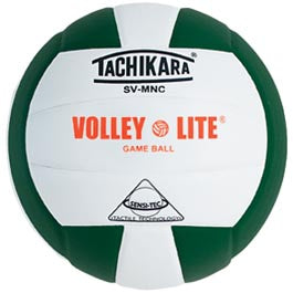 Tachikara SVMNC.DGW Volley-Lite Volleyball - Dark Green-White