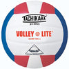 Tachikara SVMNC.SWR Volley-Lite Volleyball - Scarlet-White-Royal