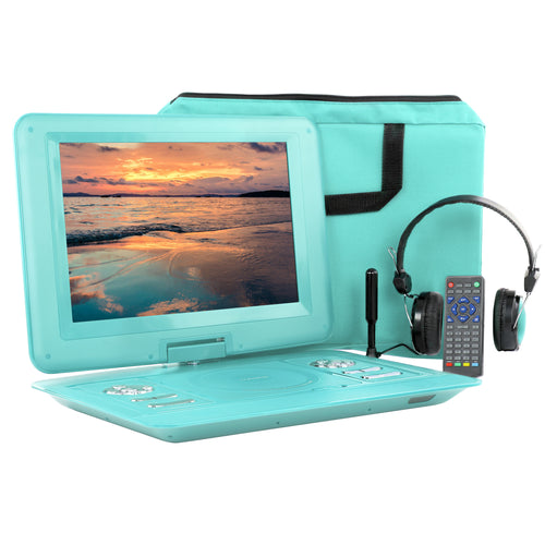 Trexonic  13.3 Inch Portable TV+DVD Player with Color TFT LED Screen and USB/HD/AV Inputs - Factory Reconditioned