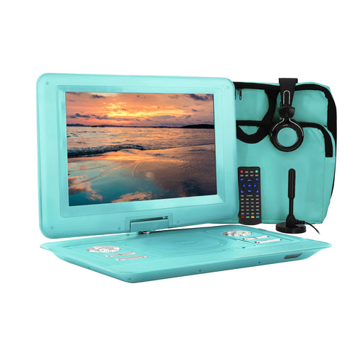 Trexonic  14.1 Inch Portable TV+DVD Player with Swivel TFT-LCD Screen and USB,SD,AV,HDMI Inputs