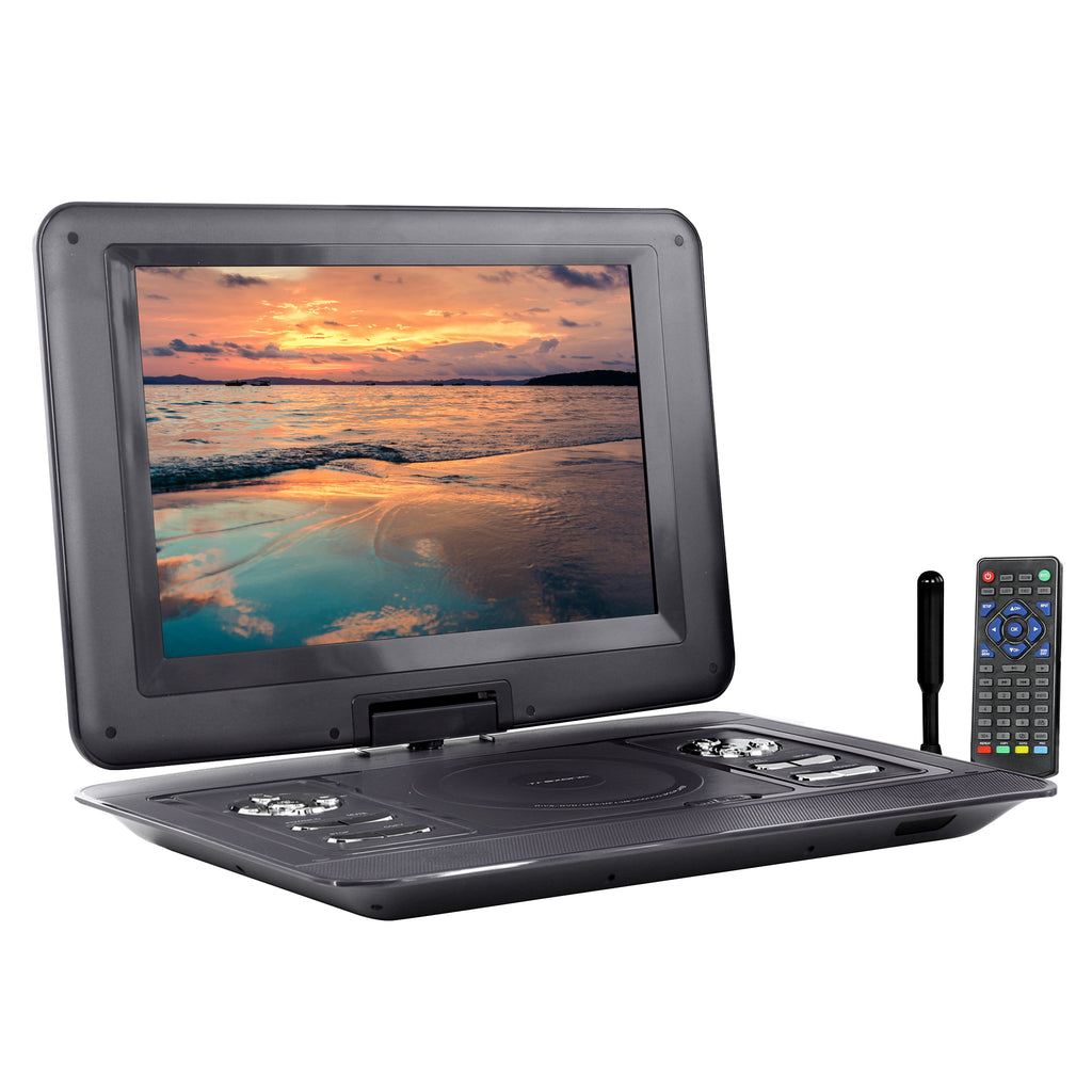 Trexonic  15.4 Inch Portable TV+ DVD Player with Swivel TFT-LCD Screen and USB,SD,AV,HDMI Inputs - Factory Reconditioned