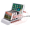 Trexonic  10.2A 6-Port USB Charging Station with 6 Device Slots, Silver