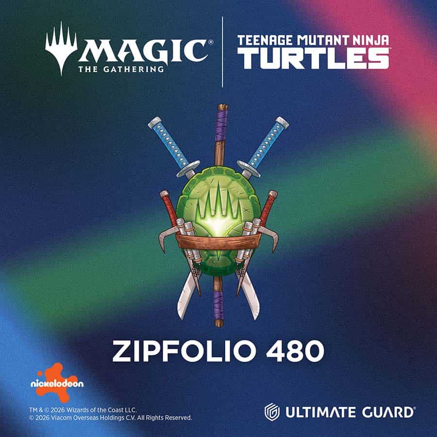 Ultimate Guard: Magic The Gathering: Tmt Teenage Mutant Ninja Turtles: Zipfolio 480 Xenoskin Pizza Box Pre-Order