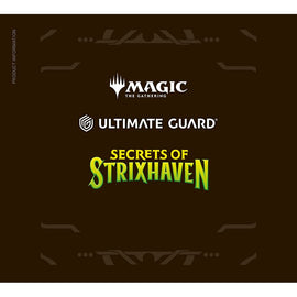 Ultimate Guard: Magic The Gathering: Sos Secrets Of Strixhaven: Play-Mat: Black Mythic (Alternate Art) Pre-Order