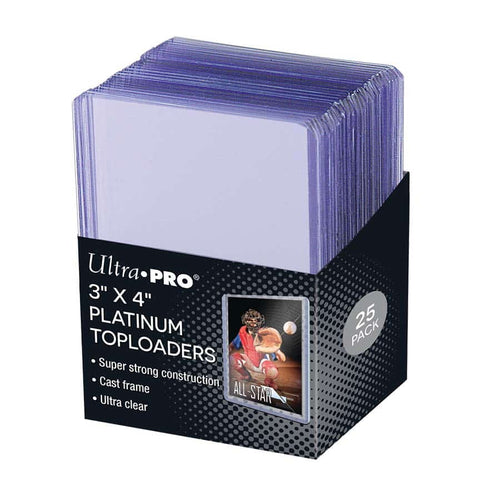 Ultra Pro: Toploader: 3X4 Ultra Clear Platinum (25Ct)