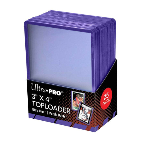 Ultra Pro: Toploader: 3X4 Purple Border (25Ct)