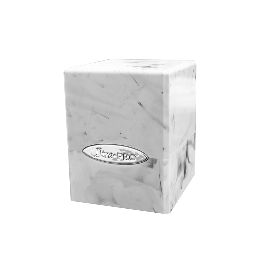 Up Satin Collection - Ultra Pro: Marble Satin Cube: White And Black