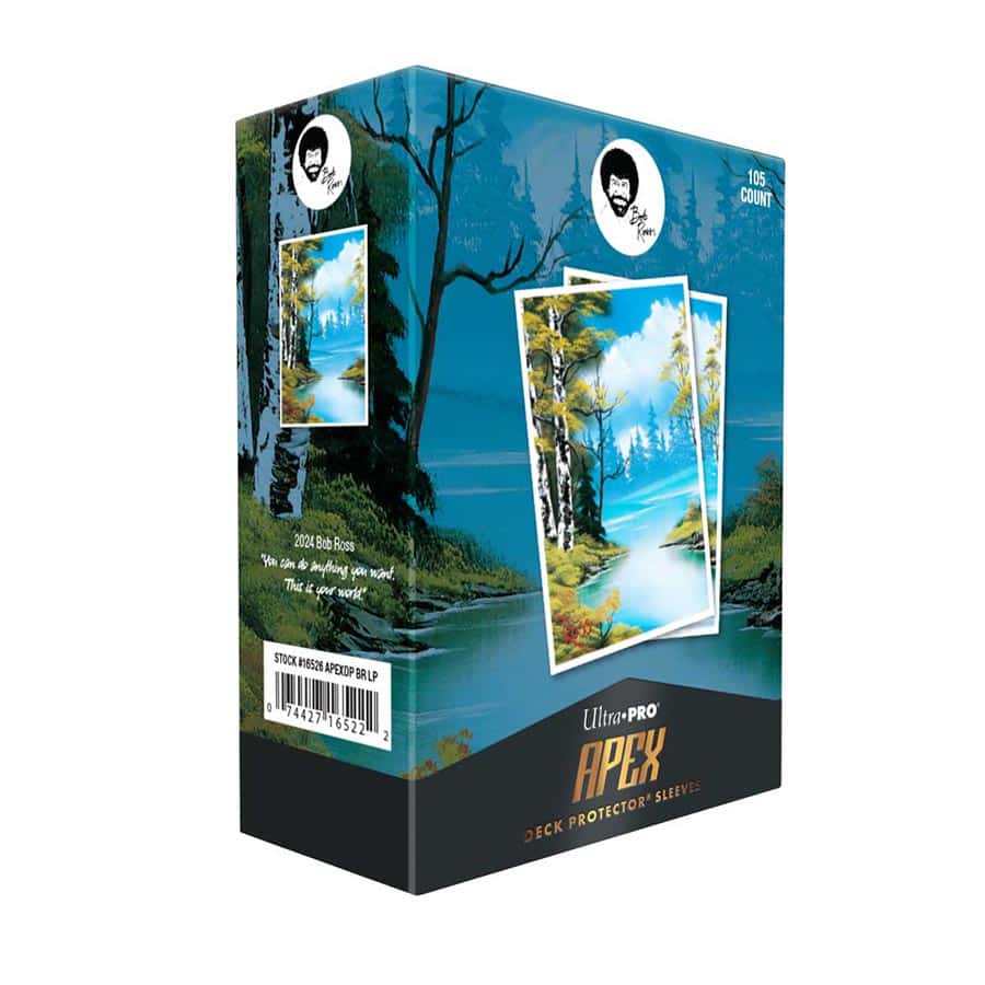 Ultra Pro: Bob Ross Lakeside Path: 105Ct Apex Deck Protector Sleeves