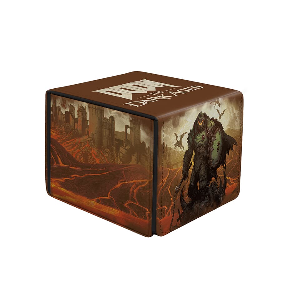 Ultra Pro: Doom: The Dark Age (Bethesda): Doom Wrath Alcove Edge Deck Box 2 Pre-Order