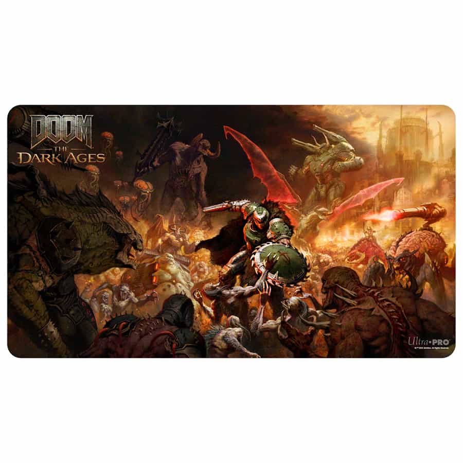 Ultra Pro: Doom: The Dark Age (Bethesda): Doom Onslaught Playmat 1 Pre-Order