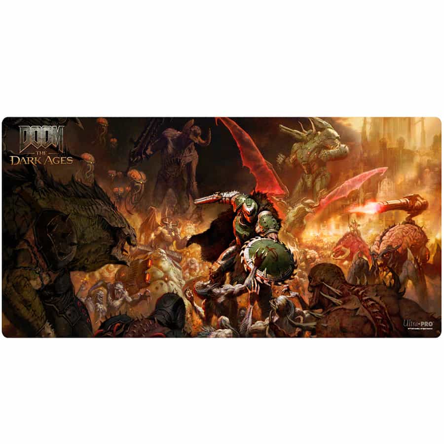 Ultra Pro: Doom: The Dark Age (Bethesda): Doom Onslaught Extended Playmat 1 Pre-Order