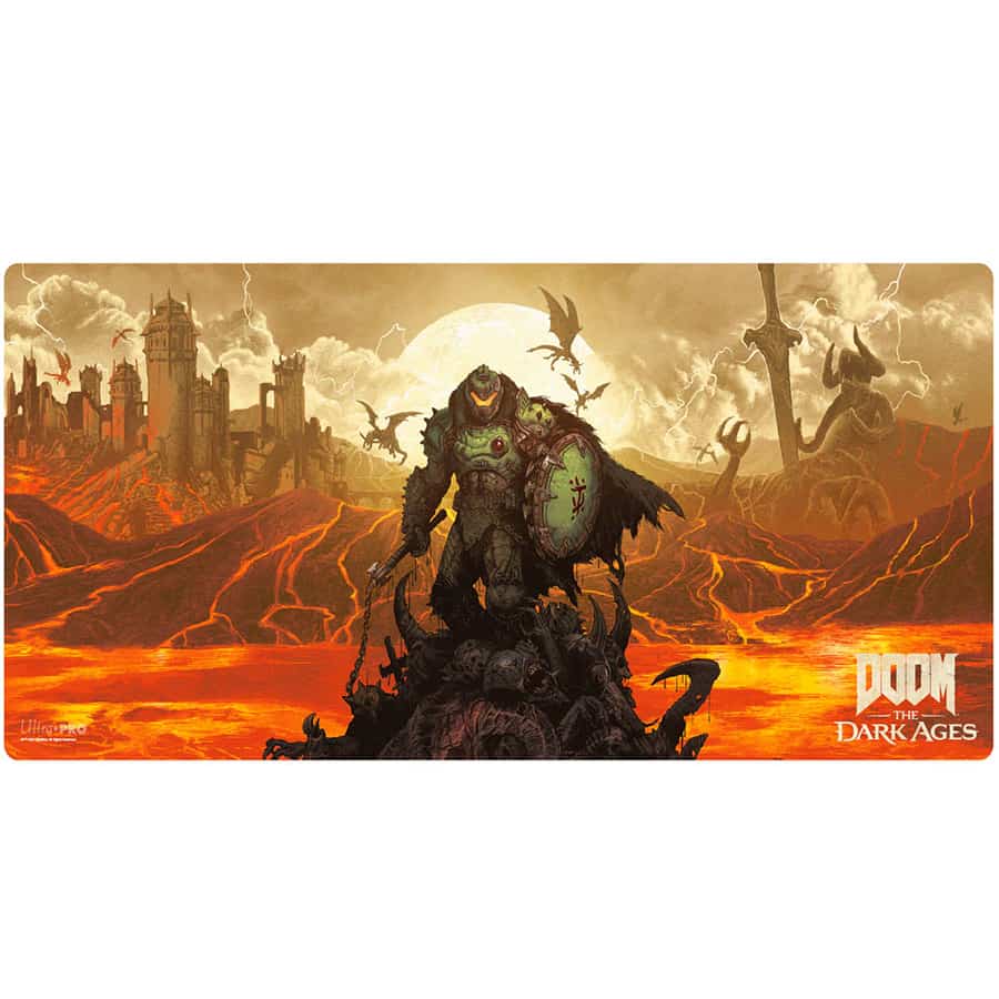 Ultra Pro: Doom: The Dark Age (Bethesda): Doom Wrath Extended Playmat 2 Pre-Order
