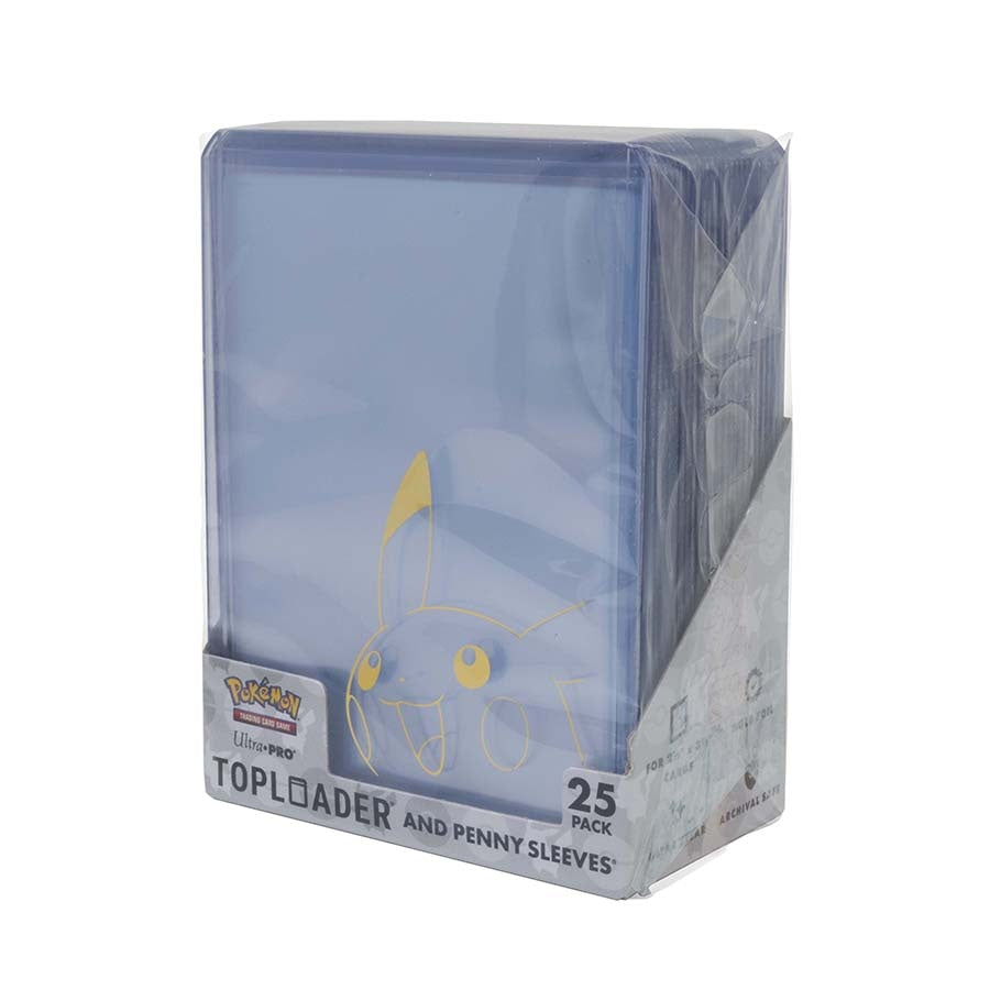 Ultra Pro: Pokemon: Pikachu Toploader And Penny Sleeves Combo Pack (25Ct)