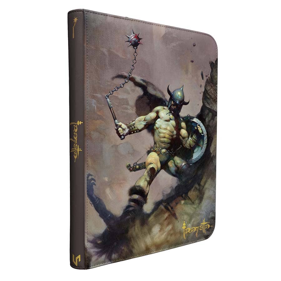 Ultra Pro: Artist Spotlight: Frank Frazetta: 9-Pocket Zippered Premium Pro-Binder: Warrior With Ball And Chain