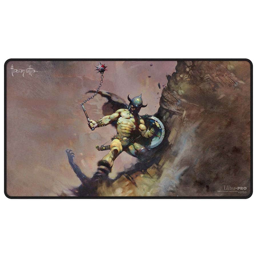Ultra Pro: Artist Spotlight: Frank Frazetta: Black-Stitched Playmat: Warrior With Ball And Chain