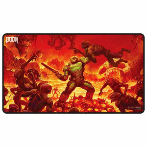 Ultra Pro: Doom: Creatures Of Hell Black-Stitched Playmat Pre-Order
