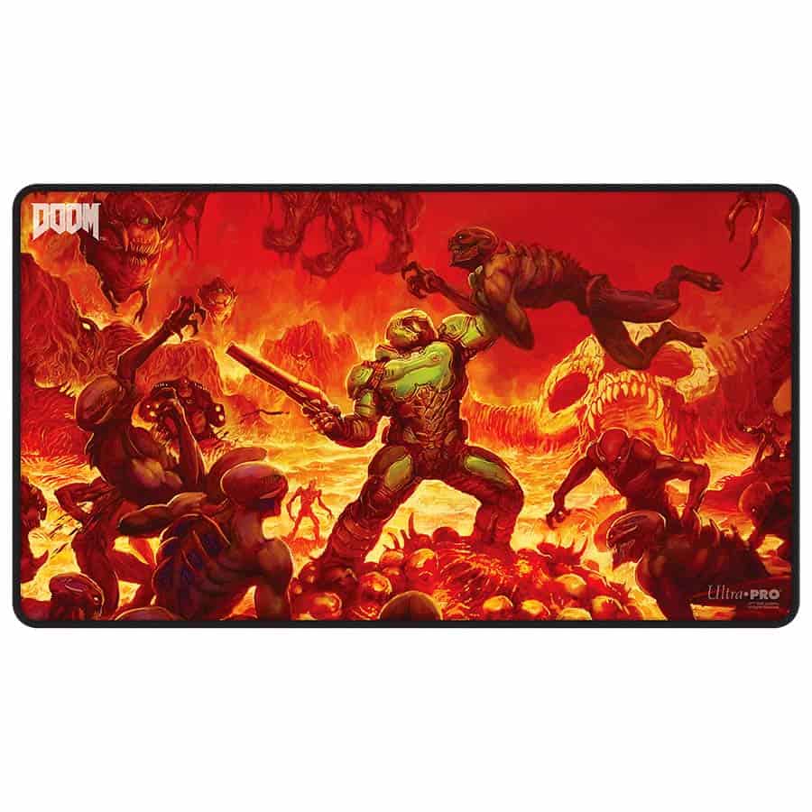 Ultra Pro: Doom: Creatures Of Hell Black-Stitched Playmat Pre-Order