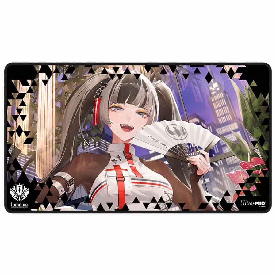Ultra Pro: Hololive Official Card Game: Series 2: Juufuutei Raden Black Stitched Playmat Pre-Order