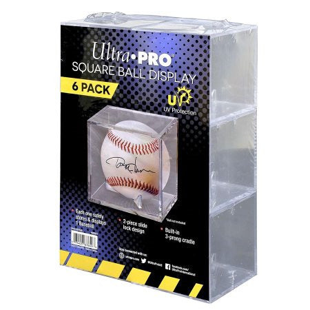 Memorabilia - Ultra Pro: Baseball Clear Square Holder Uv 6Ct Pack