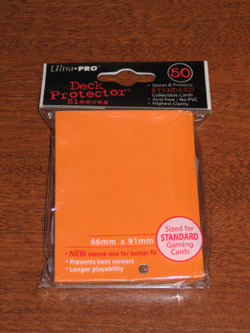 Gaming Card Sleeve - Ultra Pro: Pro-Gloss Standard Deck Protector - Orange 50Ct