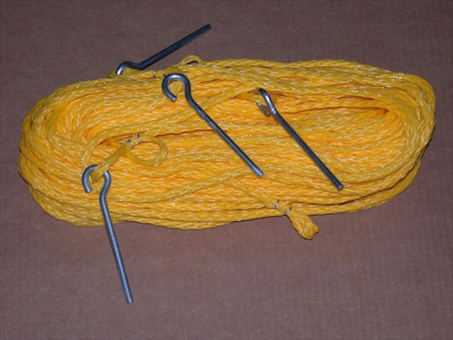 Home Court M8M25Y 8 Meter Yellow .25-inch rope Non-adjustable Grass Courtlines