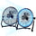 Vie Air  14 Inch Twin Pack Industrial High Velocity Heavy Duty Metal Floor Fan with 3 Speed Settings
