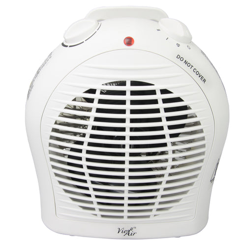 Vie Air  1500W Portable 2-Settings White Fan Heater with Adjustable Thermostat