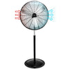 Vie Air  30 Inch Industrial Heavy Duty Pedestal Oscillating Metal Stand Fan