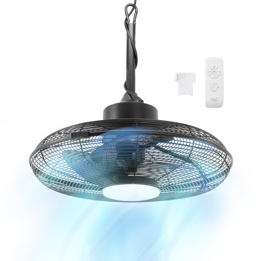 Vie Air  20 Inch 3 Speed Gazebo Outdoor Fan in Matte Black