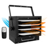 Vie Air  7500W Portable Hard-Wire Installation Garage Heater With Remote and Vertical and Horizontal Air Flow in Black