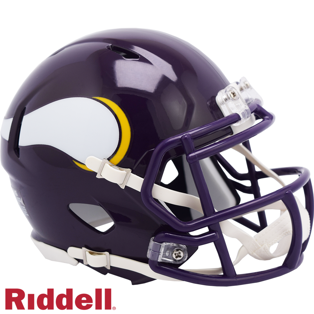 Minnesota Vikings Helmet Riddell Replica Mini Speed Style 1983-2001 T/B - Riddell