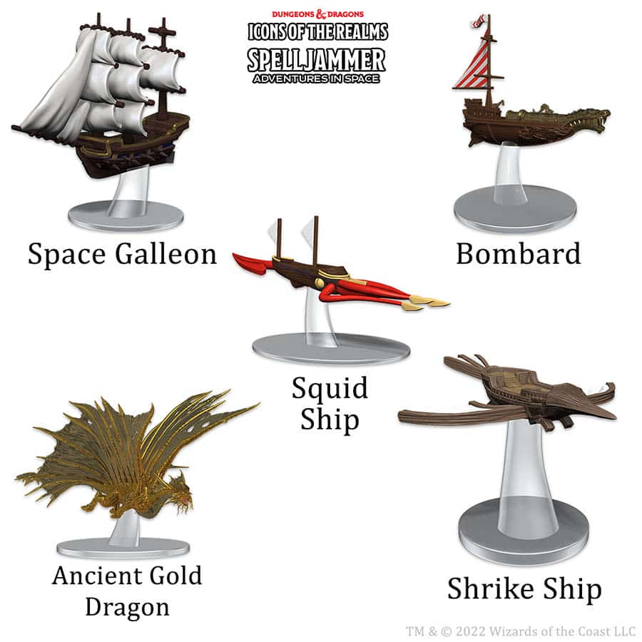 Wizkids -  Dungeons And Dragons: Icons Of The Realms: Spelljammer Adventures In Space: Ship Scale: Welcome To Wildspace