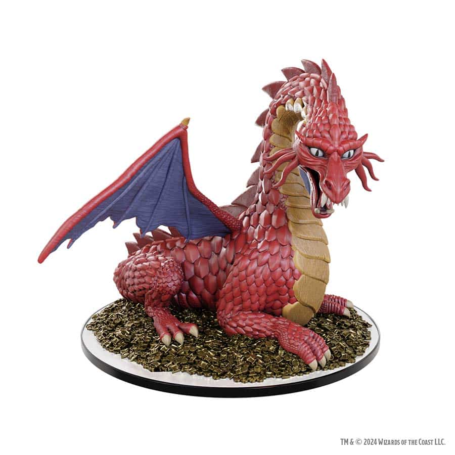 Wizkids -  Dungeons And Dragons: Icons Of The Realms Miniatures (Set 31): 50Th Anniversary: Classsic Red Dragon Boxed Set